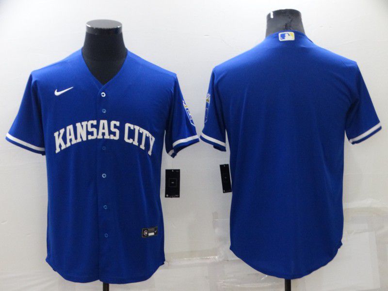 Cheap Men Kansas City Royals Blank Blue Game City Edition 2022 Nike MLB Jersey